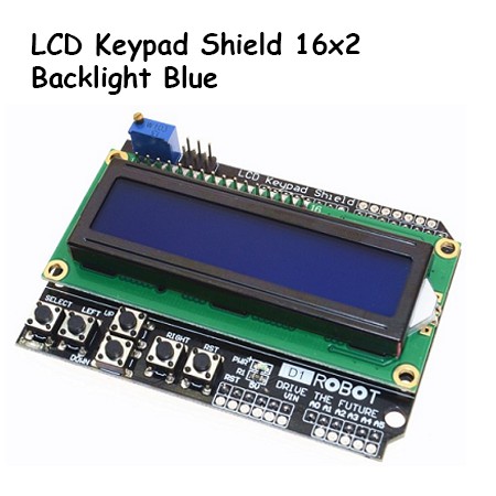 Lcd Keypad Shield Display 1602 Module Backlight Blue Module 16x2 16^2 ...