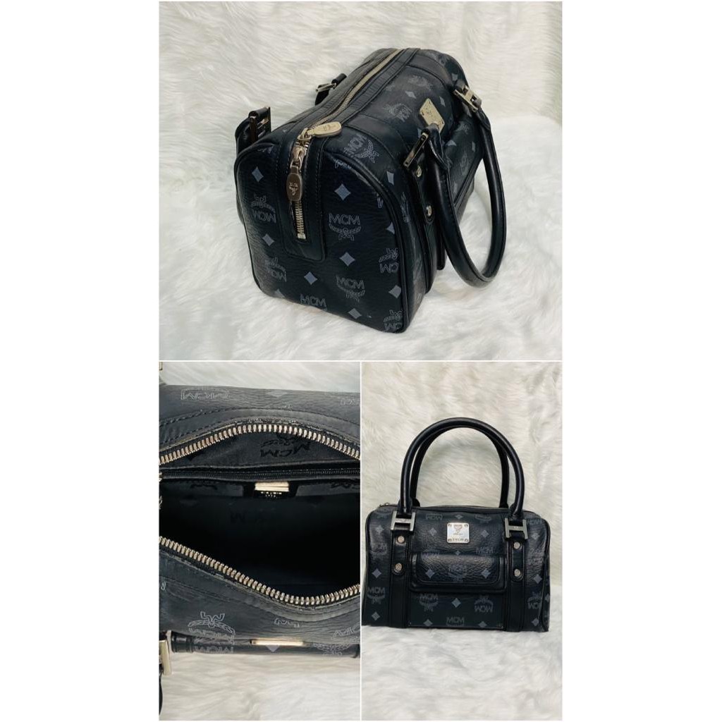 MCM Boston Black Speedy 25