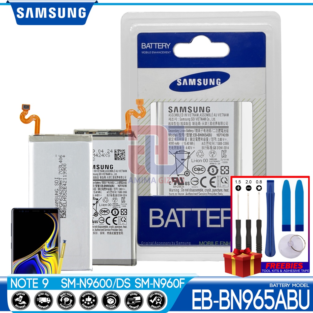 Battery For Samsung Galaxy Note 9 Model Eb Bn965abu Original Quality