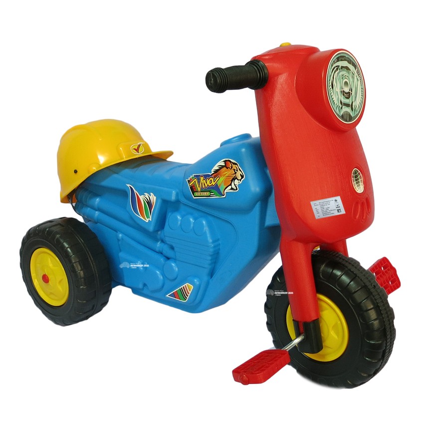Scm Shop Children's tricycle, tricycle, pedal, pedal, tricycle, spinning 9912.Br (Blue / Red