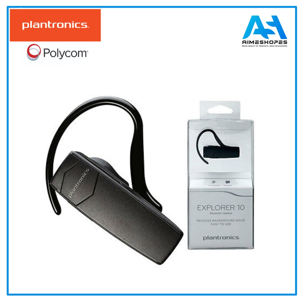 Bluetooth headset plantronics online explorer 10