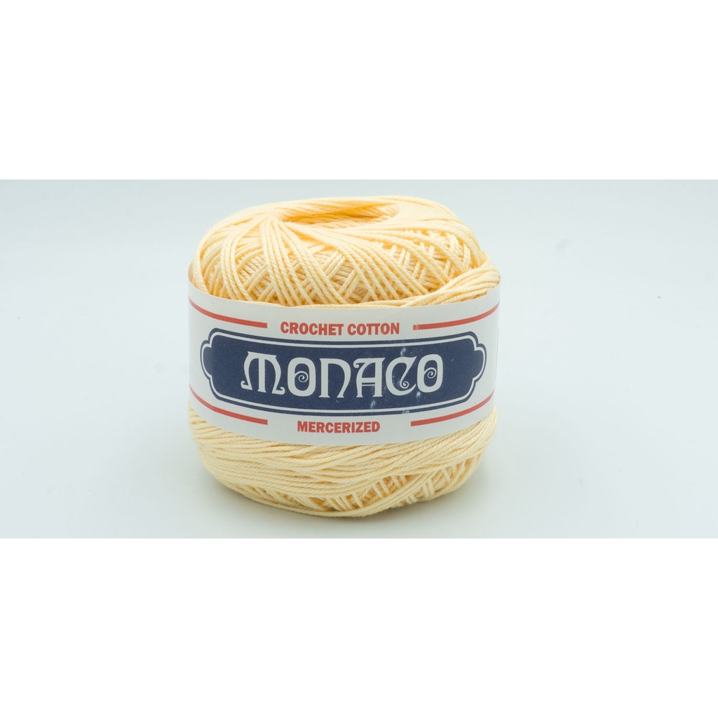Monaco Thread 3 ply Mercerized Cotton Crochet Thread Part 2 Yellow