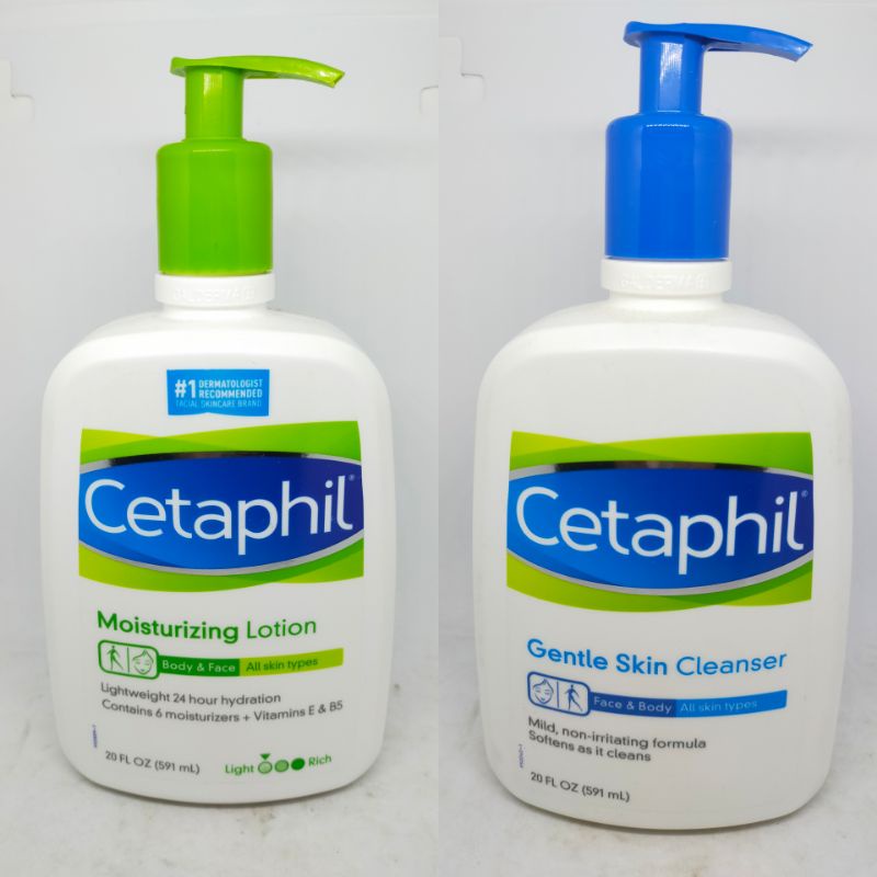 Cetaphil moisturizing Lotion / Cleanser 591mL (one bottle) | Shopee ...