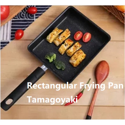 SC Non-Stick Tamagoyaki Japanese Omelette Frying Pan Rectangular Design ...