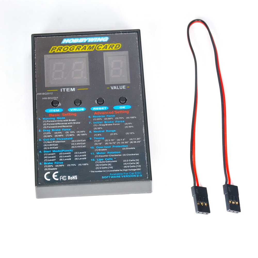 RC Car Parts Hobbywing LED PC2C Version2.0 ESC Electronic Speed ...