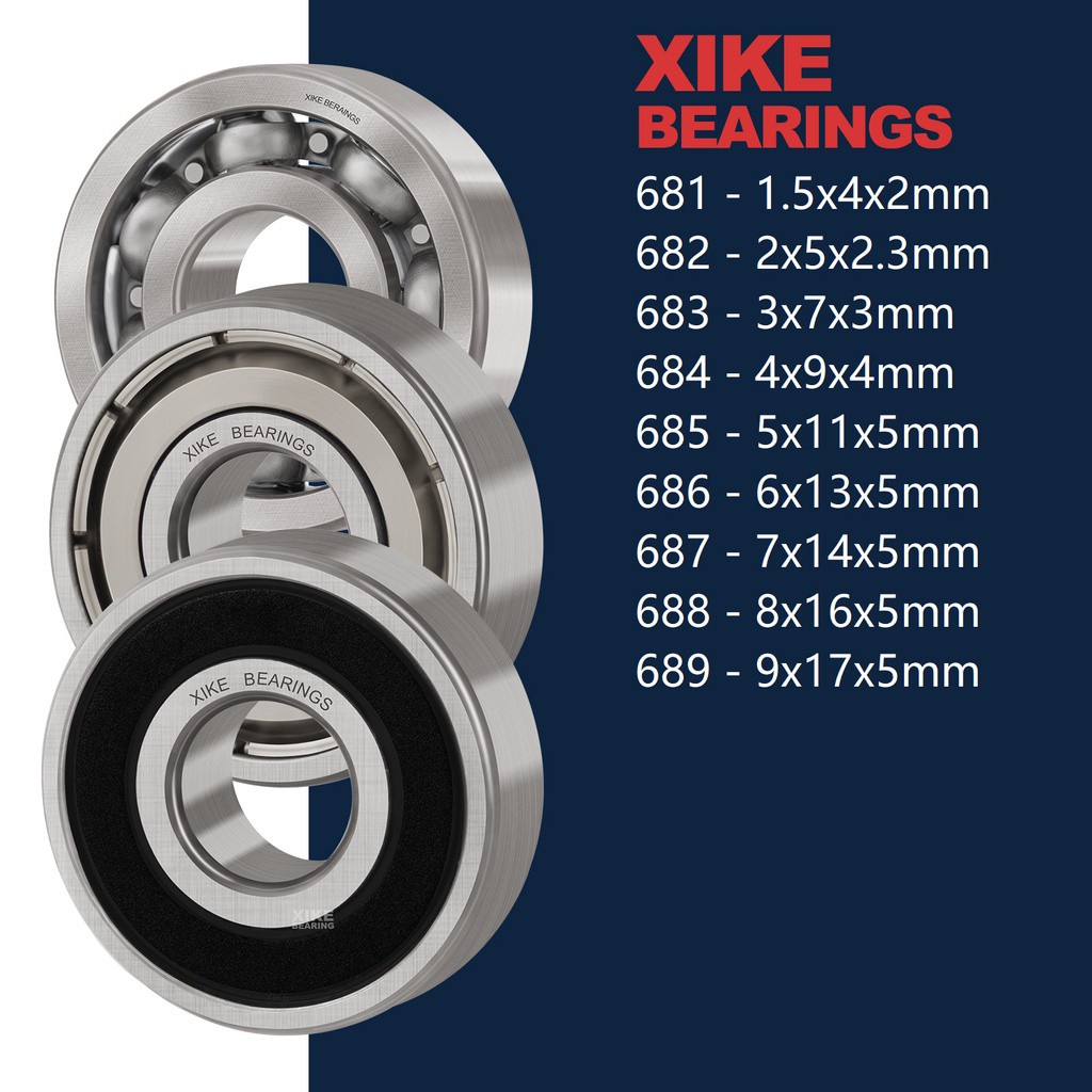 xike-681-682-683-684-685-686-687-688-689-2rs-zz-open-deep-groove-ball