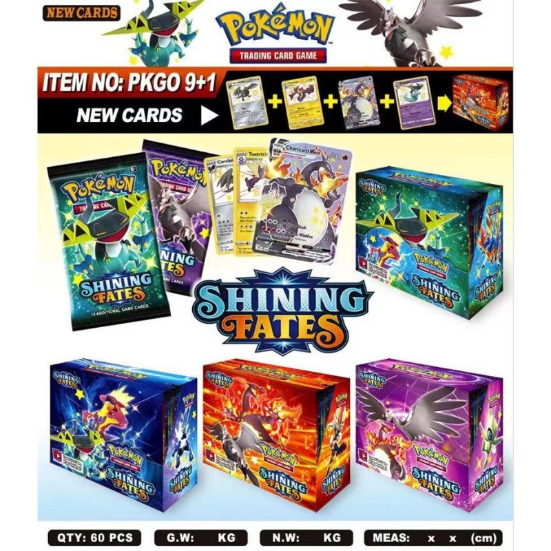 Pokemon Trading Card Game > Pokemon TCG Sword & Shield Shining Fates  Booster Box(36packs) | Shopee Philippines
