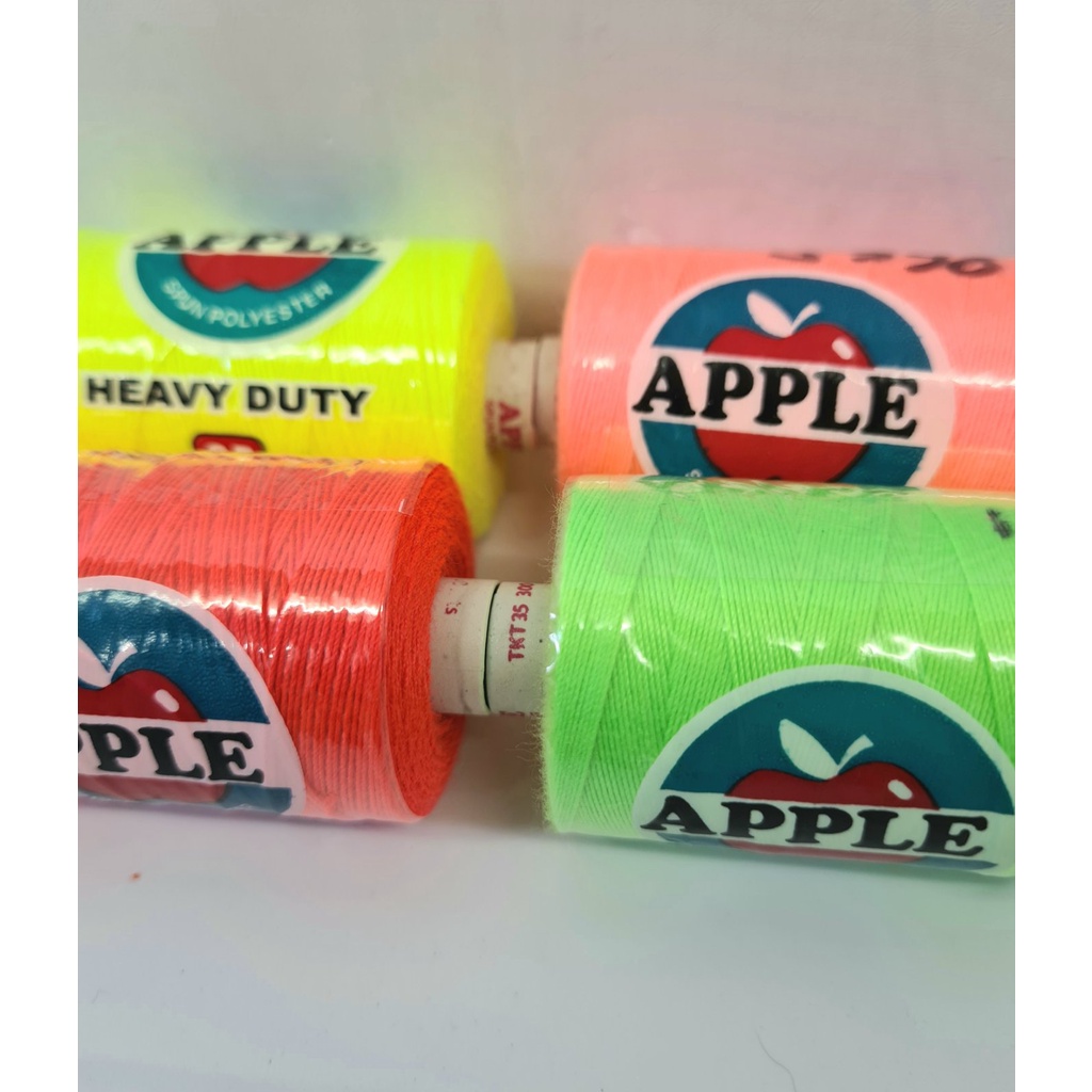 Neon Colored Threads tkt 35 300m (Apple Brand) | Shopee Philippines