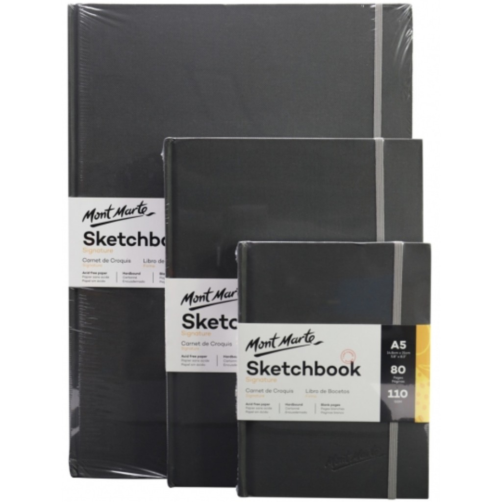 Mont Marte Signature Hardbound Sketch Book 110Gsm A4 Shopee Philippines
