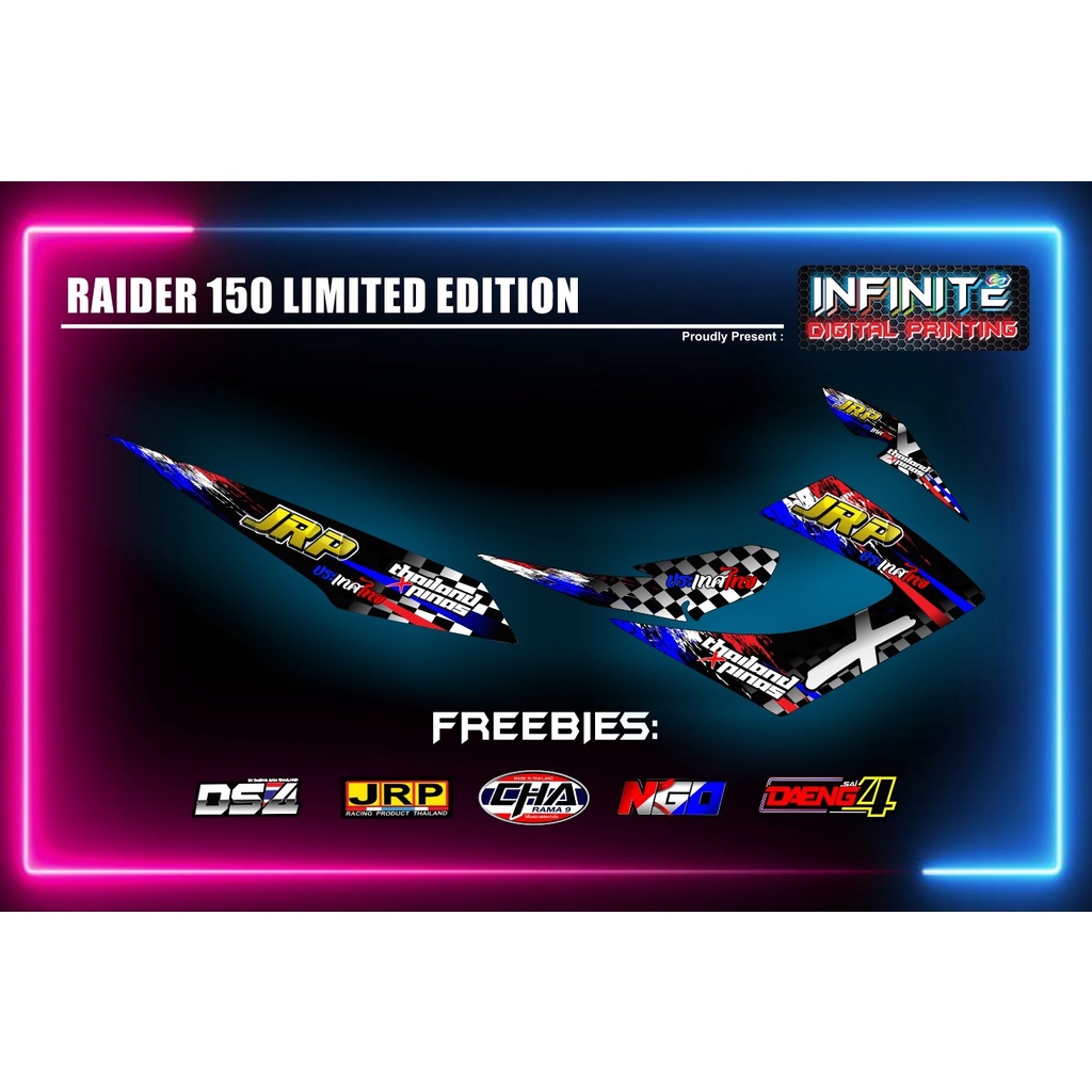 RAIDER 150 REBORN (JRP X DAENG SET DECALS) W/ FREEBIES | Shopee Philippines