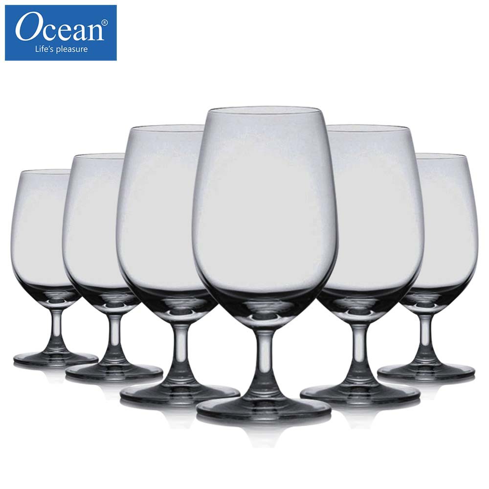 Ocean Madison Water Goblet Glass Set (6 Pcs) - 425 ml - (For Pick