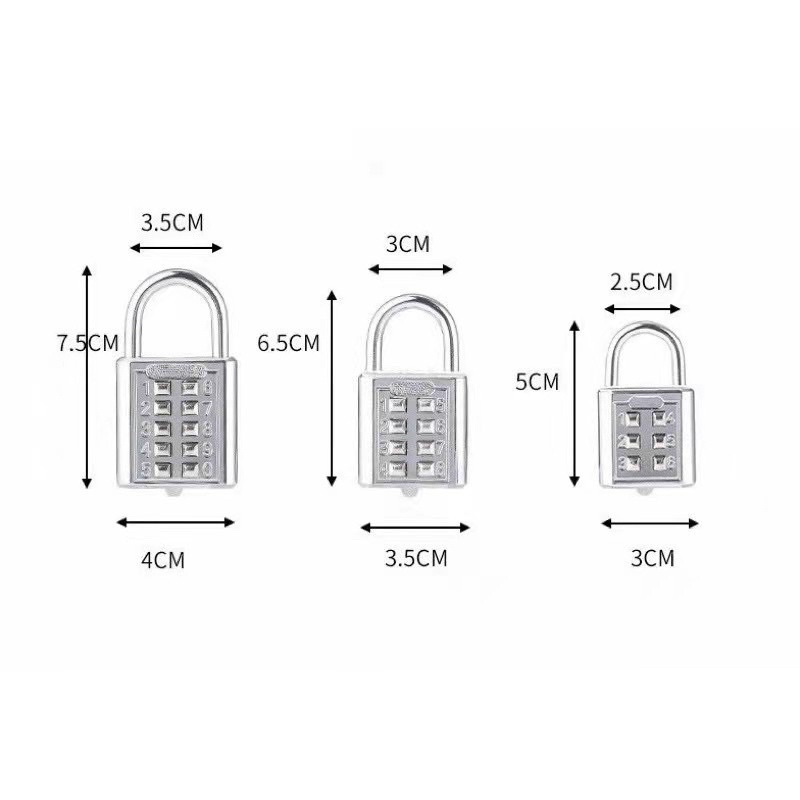digital lock numerical oadlock stainless quality luggage lock Shopee