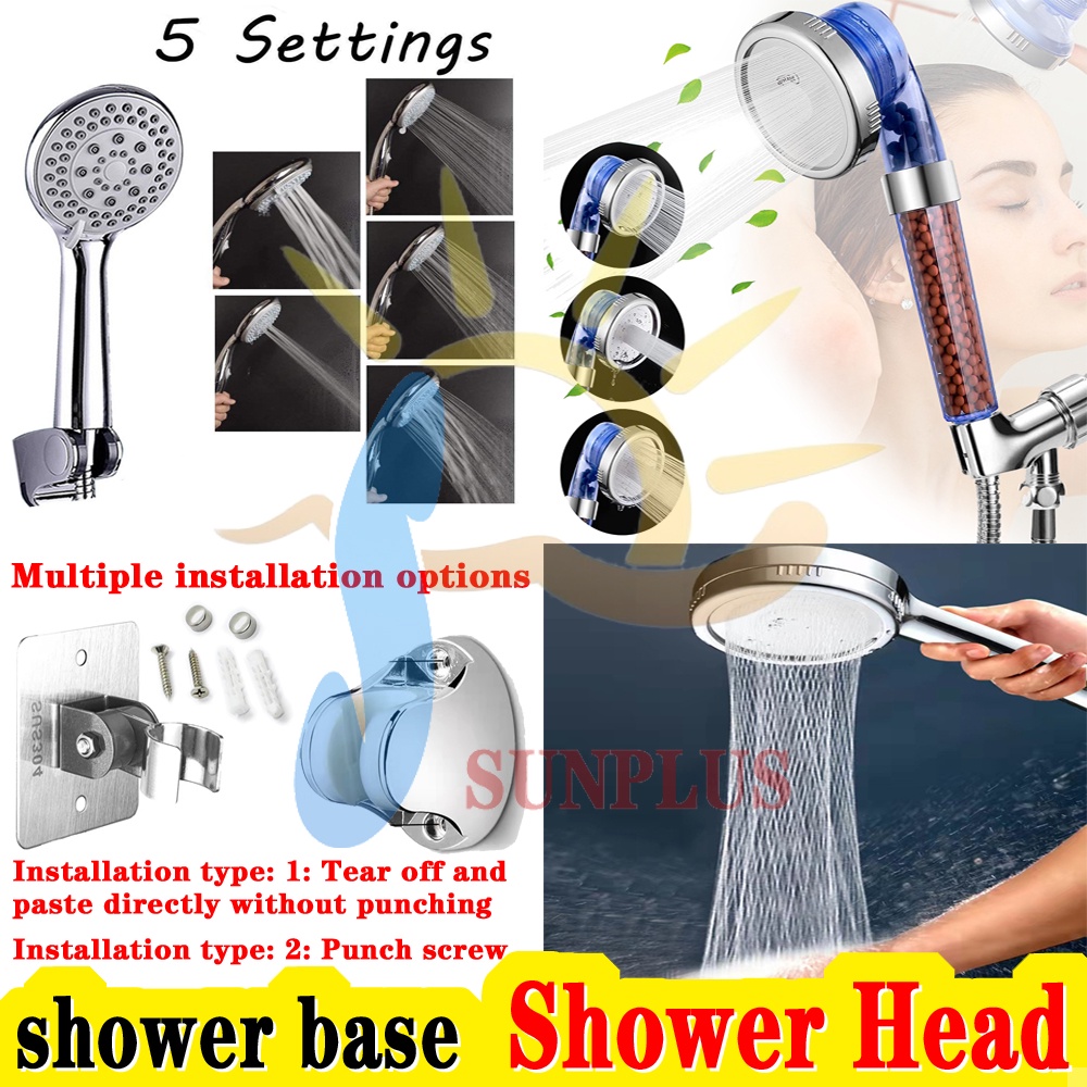 multi breed High Pressure Stone Stream Handheld Shower Head Adjustable ...