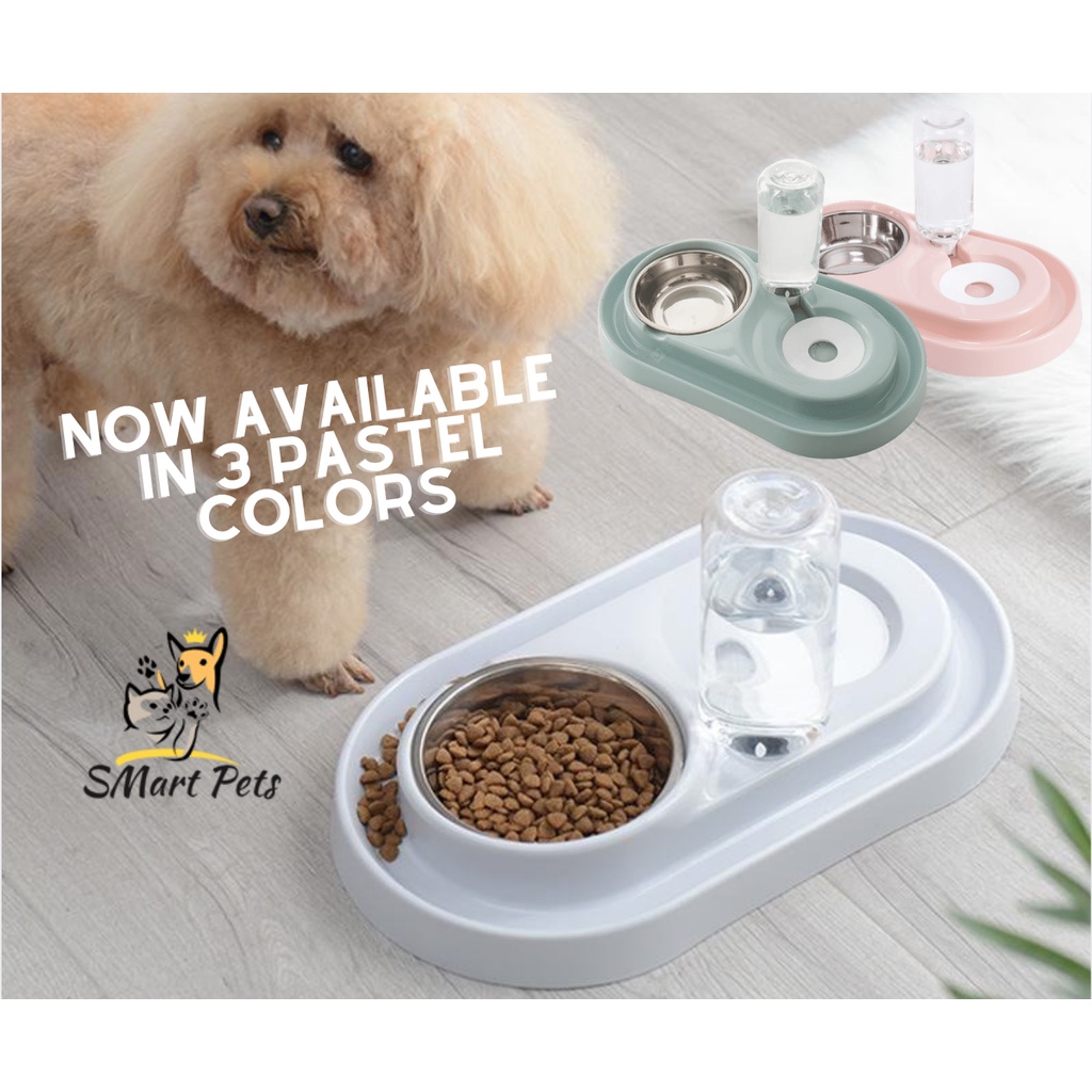 Splash Proof Anti Ant Pet Feeder Stainless Steel Food Bowl w