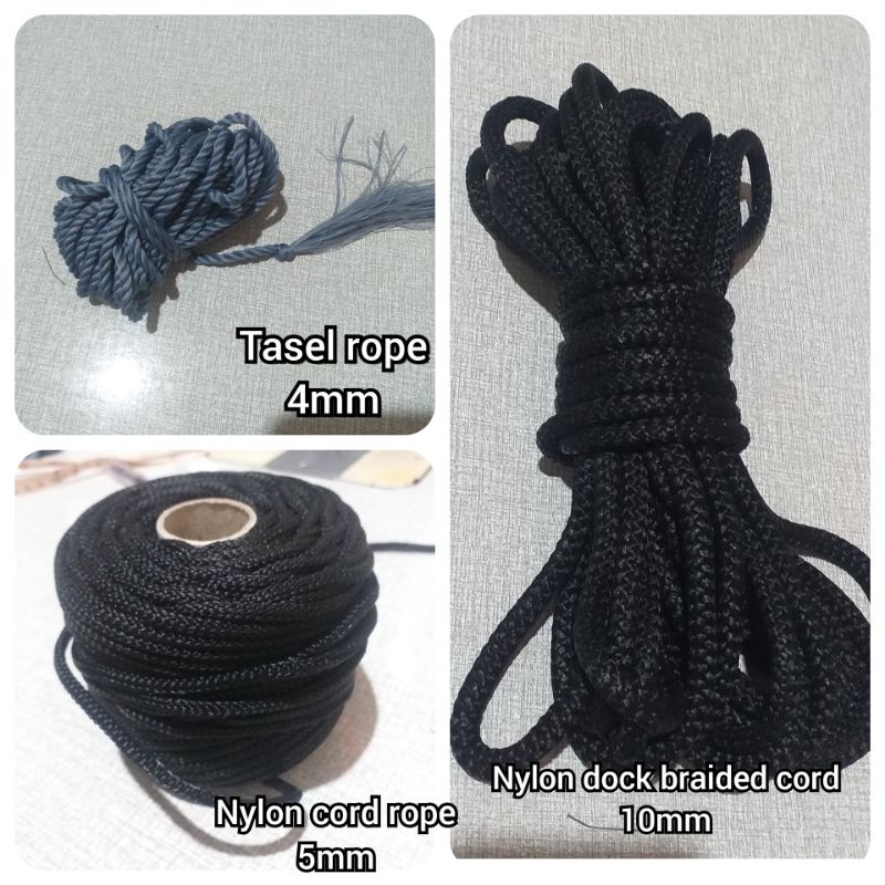 1YARDS CORD/ROPE/ 10mm. 5mm. 4mm