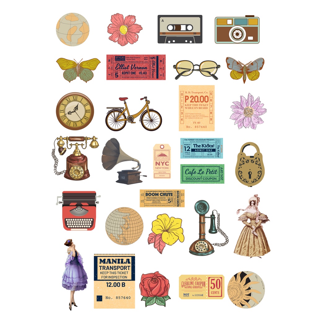 Shop vintage stickers for Sale on Shopee Philippines