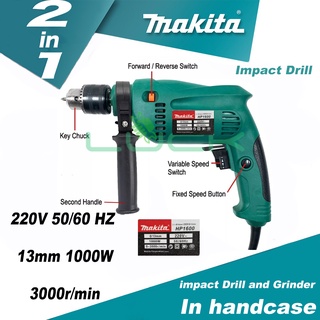 New MAKITA Original 2 in 1 Impact Drill and Angle Grinder with FREE ...