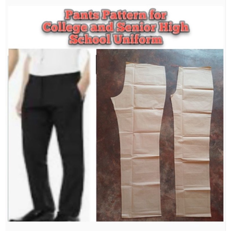 Pattern. pants pattern for college & high school uniform | Shopee ...