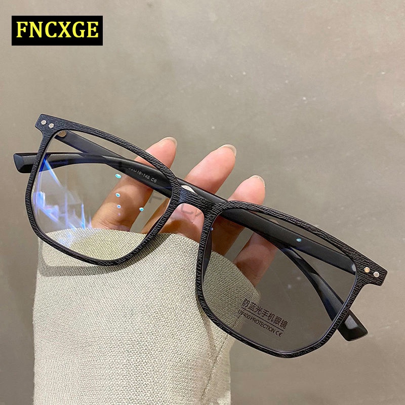 Fncxge Anti Radiation Eye Glasses For Women Men Photochromic Replaceable Lens Eyeglasses Anti