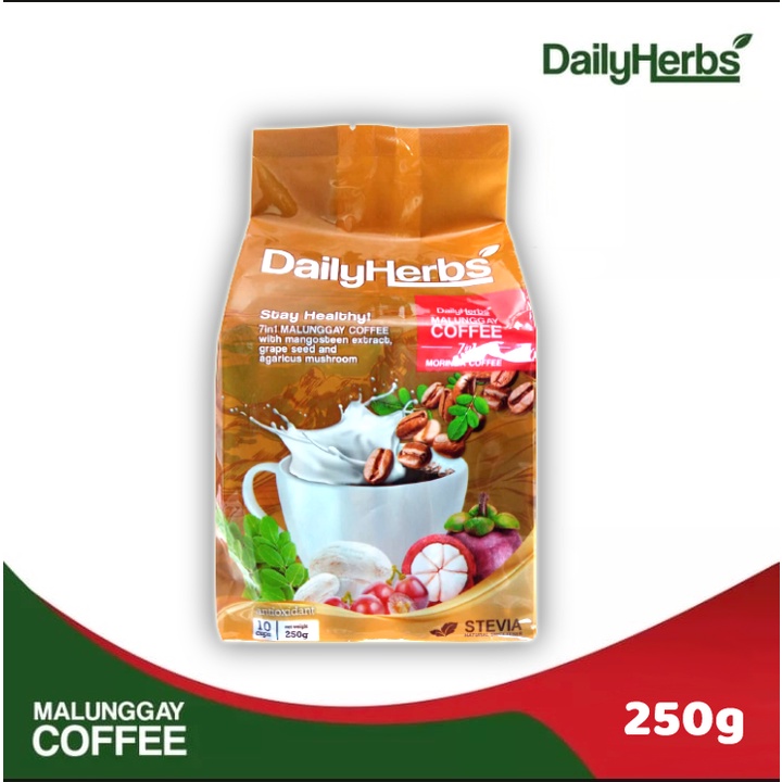 Daily Herbs Malunggay Coffee with Barley & Chlorella Extract 7 in 1