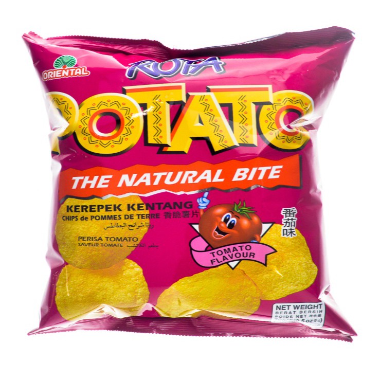 Mini Rota Potato Chips - Natural / BBQ / Tomato / Hot & Spicy | Shopee ...