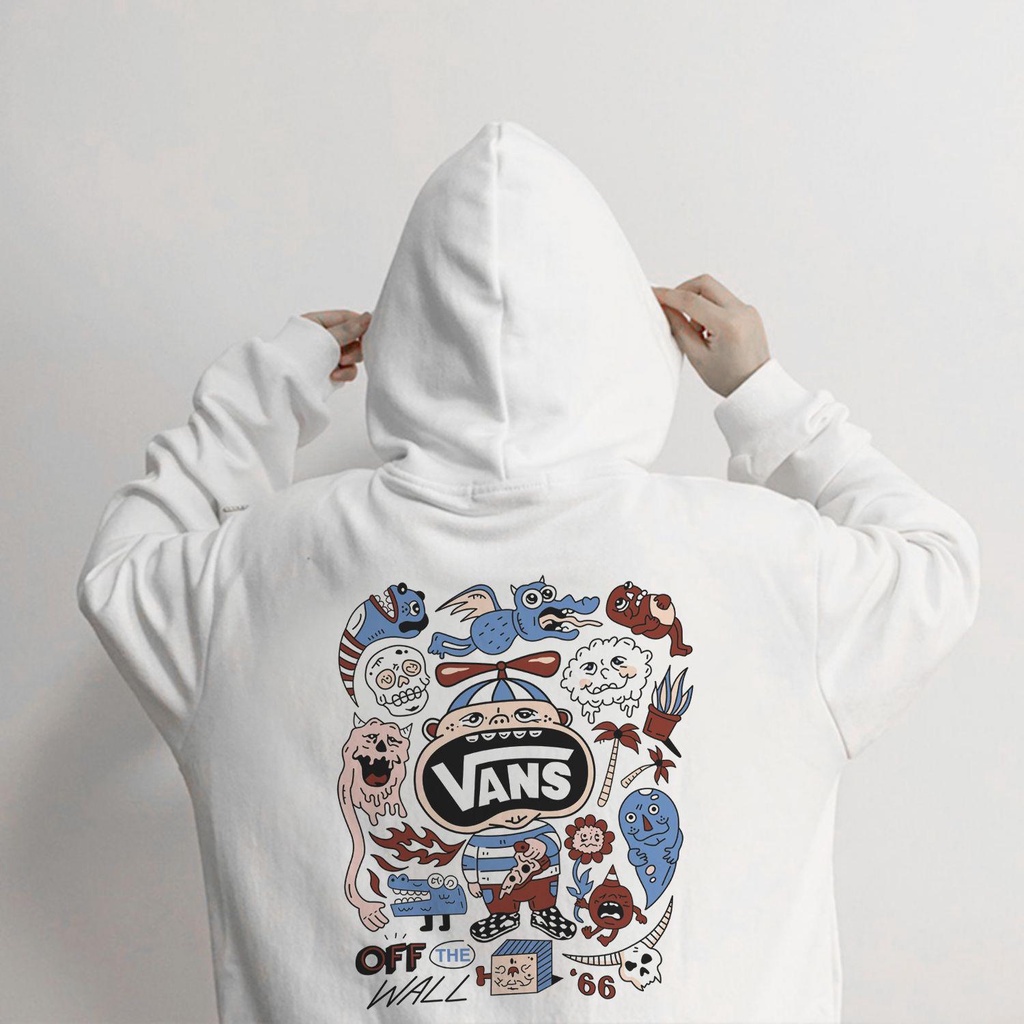 Winter New VANS Pattern Print Hoodie Cute Micro elastic Unisex Jackets Sweatshirts Korean Long Sleeve Hoodies Fashion Clothes Shopee Philippines