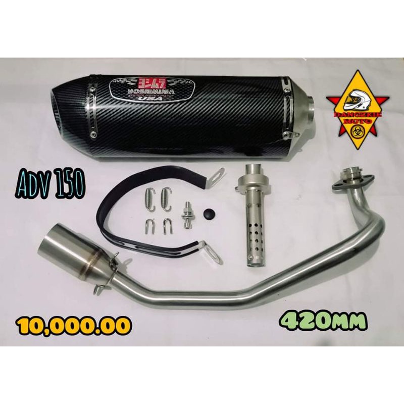 HONDA ADV 150 FULL YOSHIMURA R77 420MM FULL EXHAUST SYSTEM | Shopee ...