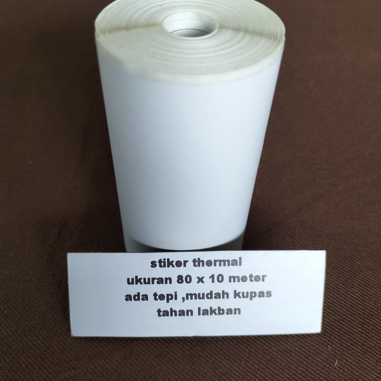Continuous Sticker Label 80 mm x 10 meters - Thermal Sticker Paper ...