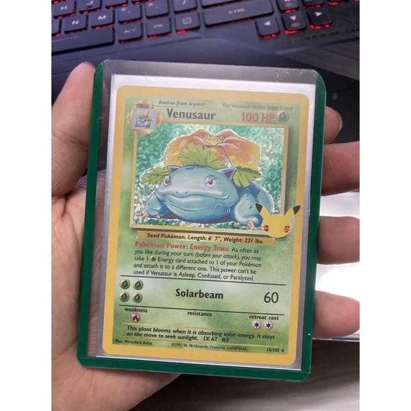 Pokemon TCG 25th Anniversary Celebrations Venusaur Holo Shopee