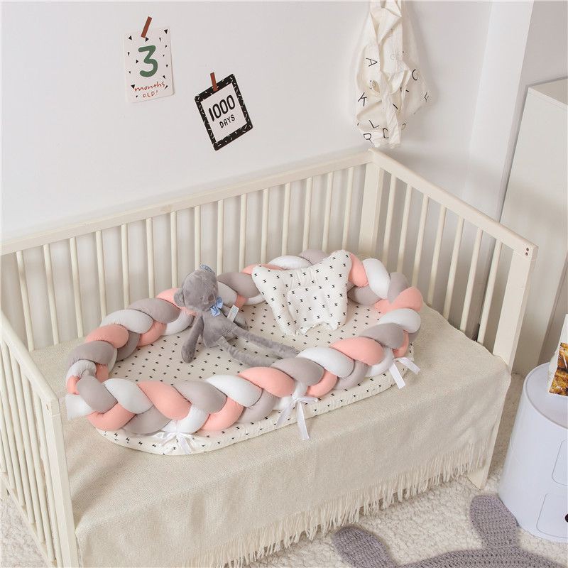 Baby bassinet for bed portable baby lounger for newborn crib breathable and best sale sleep nest with pillow