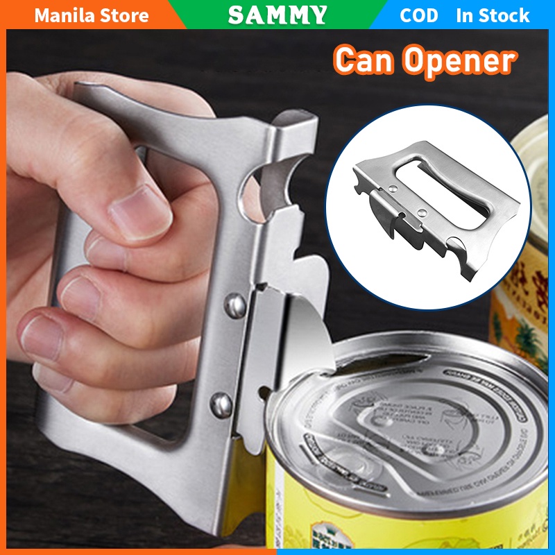 Can Opener Stainless Steel Safety Side Cut Beer Beverage Container Jar ...