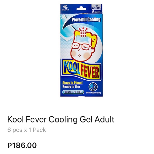 Kool fever outlet price philippines