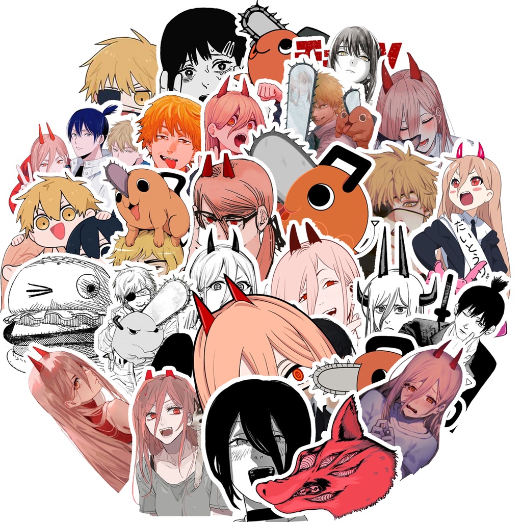 Chainsaw Man Anime Sticker Pack (30pcs) | Shopee Philippines