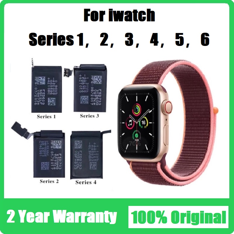 0 cycles For iWatch Battery Replacement For Apple Wiatch Series 1 2 3 4 5 6 Batteries A1578