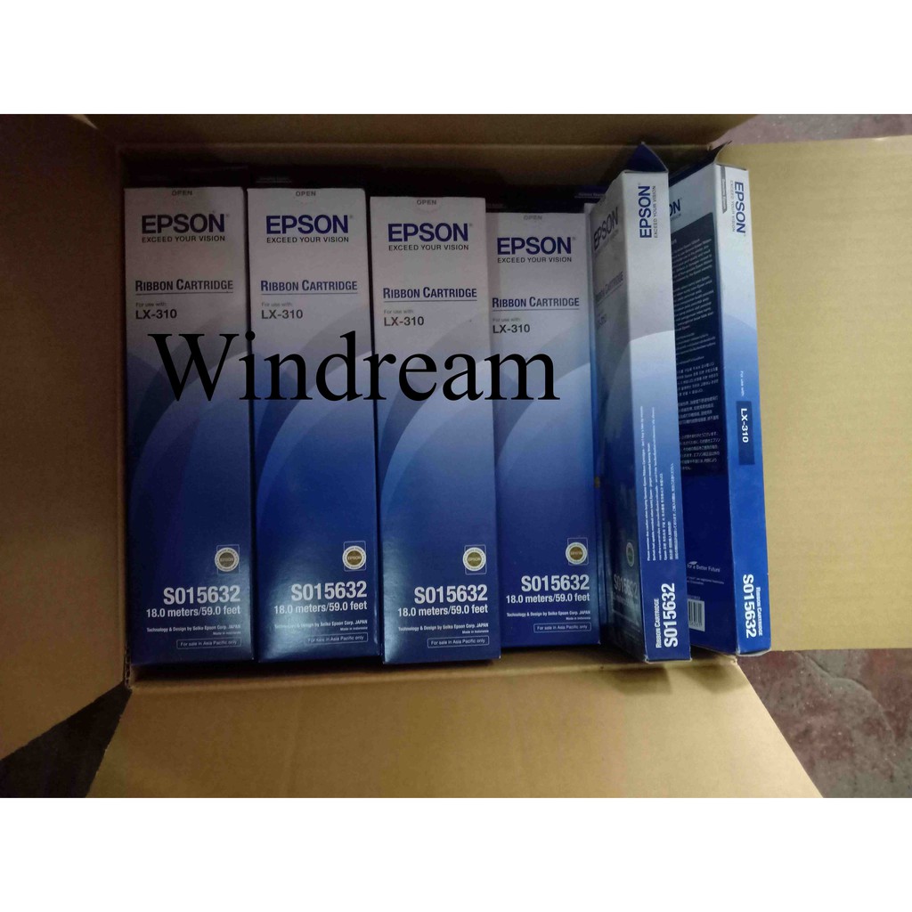 Epson LX310 & epson LQ310 Ribbon Cartridge SO15632 ORIGINAL Shopee
