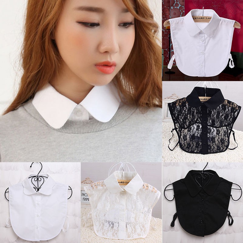 Women's Detachable Lace Collar – Elegant False Collar With Choker Necklace Style
