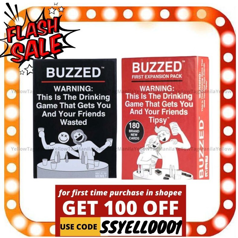 Buzzed - This is The Drinking Game That Gets You and Your Friends Tipsy! - Expansion Pack #1