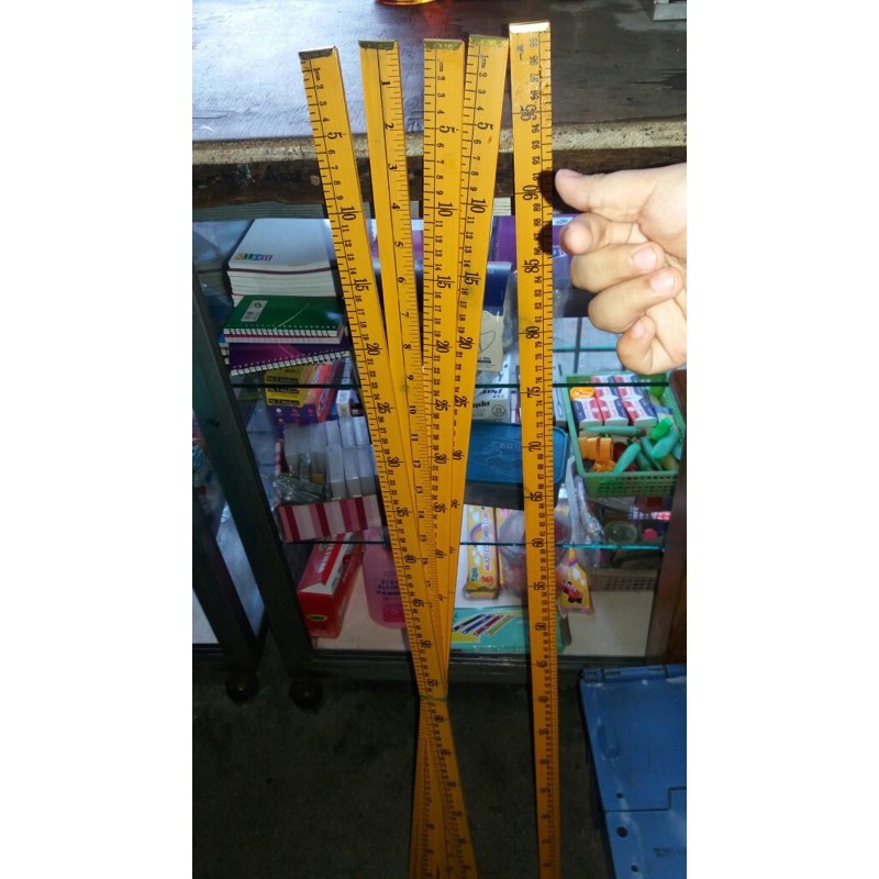 10pcs Meter Stick 100cm / 40 inches / 1 Meter Yellow Wooden