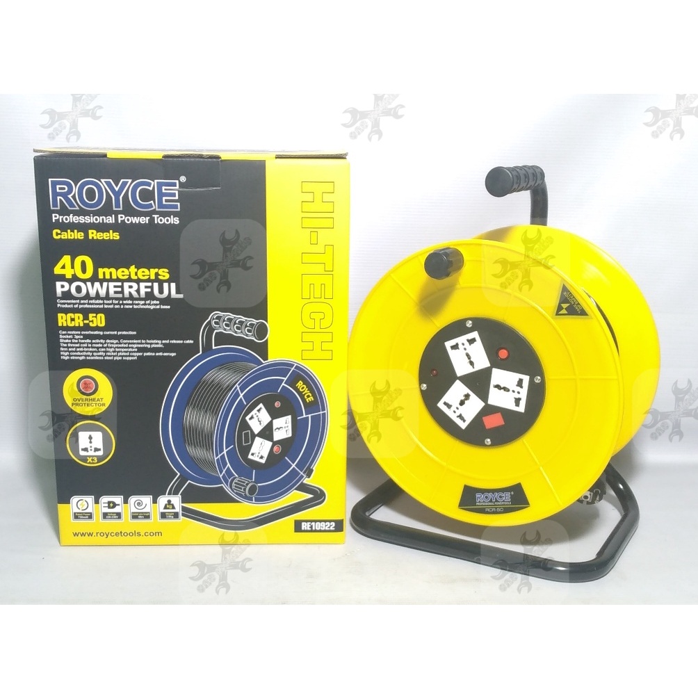 Royce Cable Reels 40 Meters RE10922 (3 Socket) | Shopee Philippines