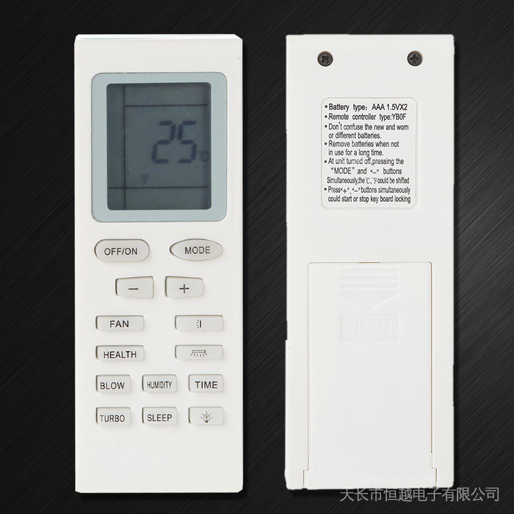 Replacement Air Conditioner Remote Control For Gree YB1FA YB1F2 YBOF2