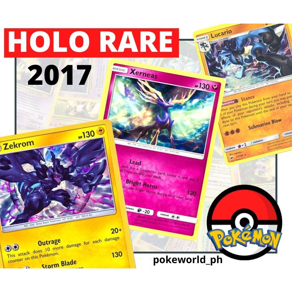 Pokemon Holo Rare - Sun and Moon Series Pokemon Singles - 2017 Sets