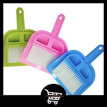 Mini Plastic Cleaning Brush and Dustpan Set, Small Brush Small Dustpen Pack  of 1