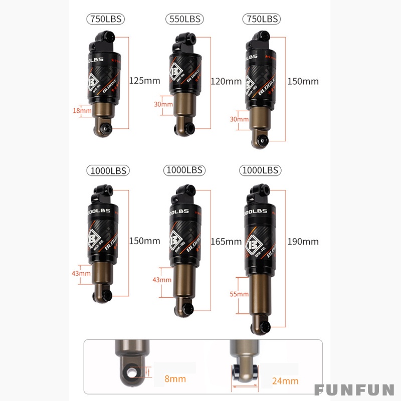 120mm rear shock online