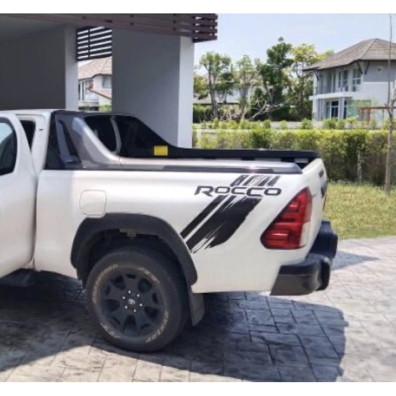 ROCCO TOYOTA Sticker Black Rico 1 Pair Left Right Trunk Tailgate Pickup ...
