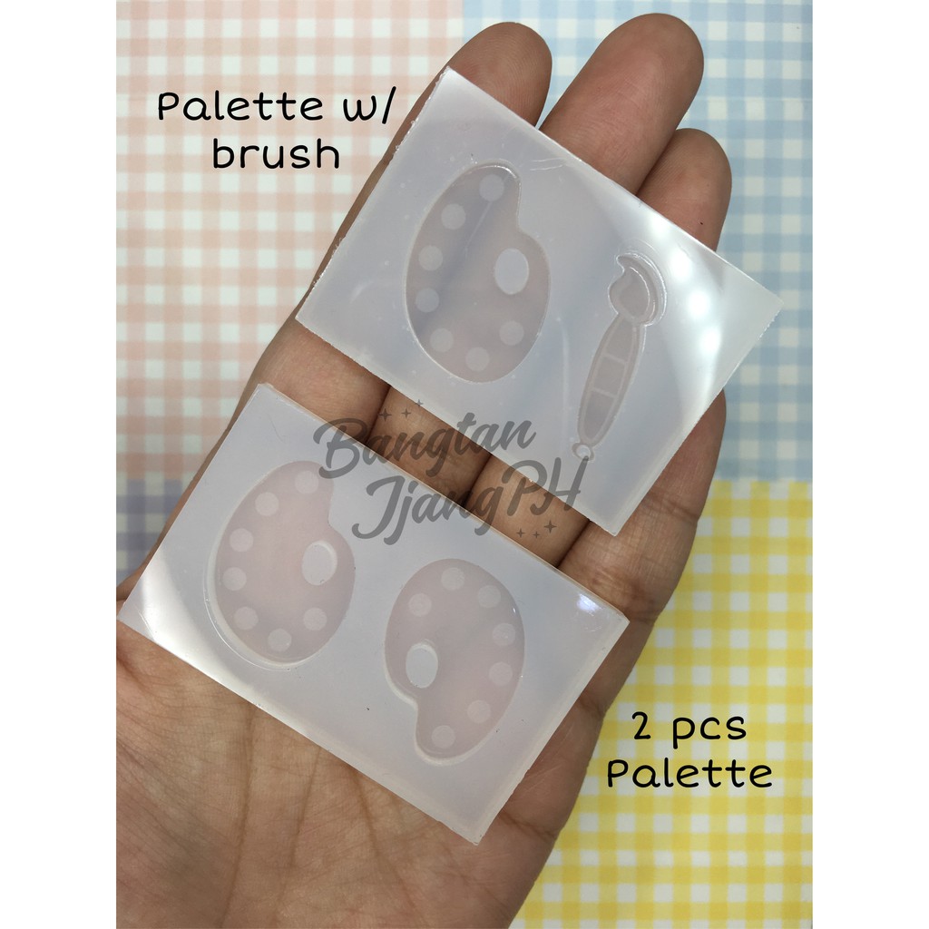 MINI PAINT PALETTE RESIN SILICONE MOLDS