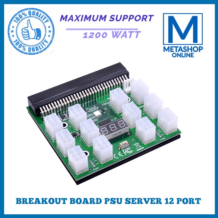 Breakout board 12 port PSU Power Supply server mining | Shopee Philippines