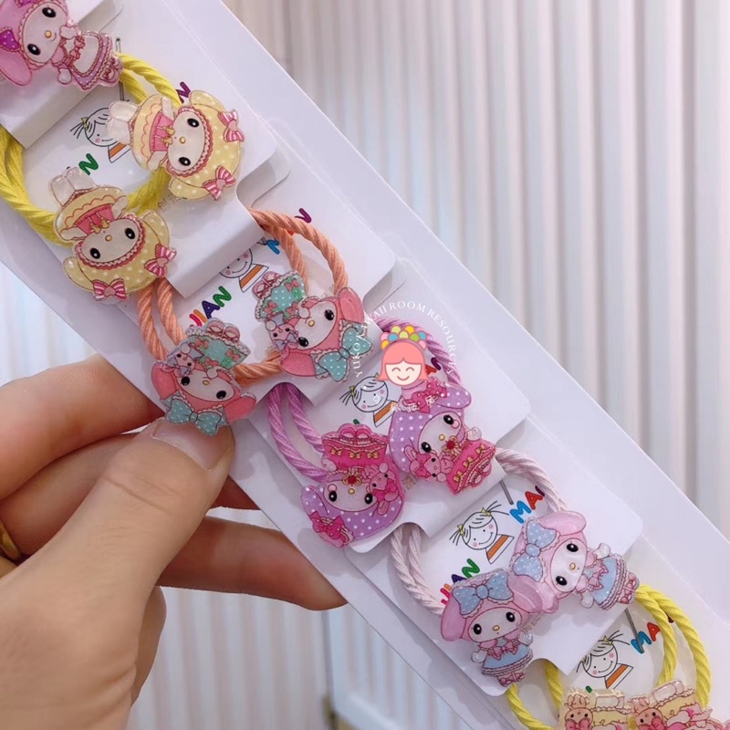 Stok 1 Pair Melody Acrylic Rubberband.(Random 随机发) | Shopee Philippines
