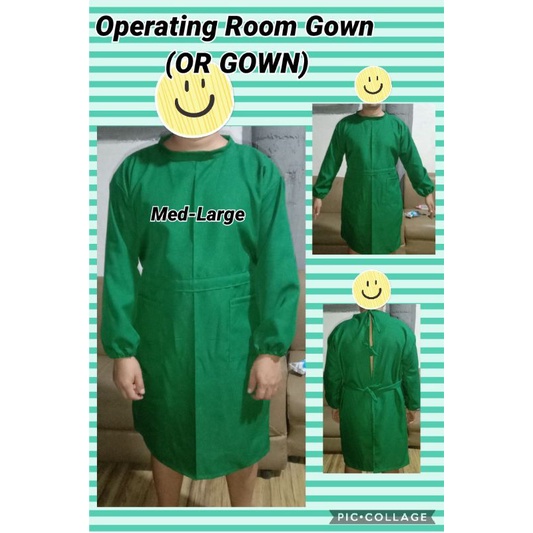 Operating Room Gown Med-L,XL and XXL | Shopee Philippines