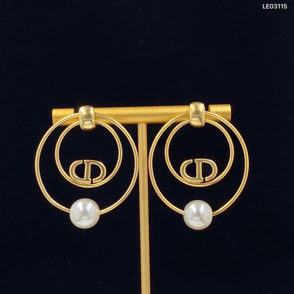 Dior double earrings sales