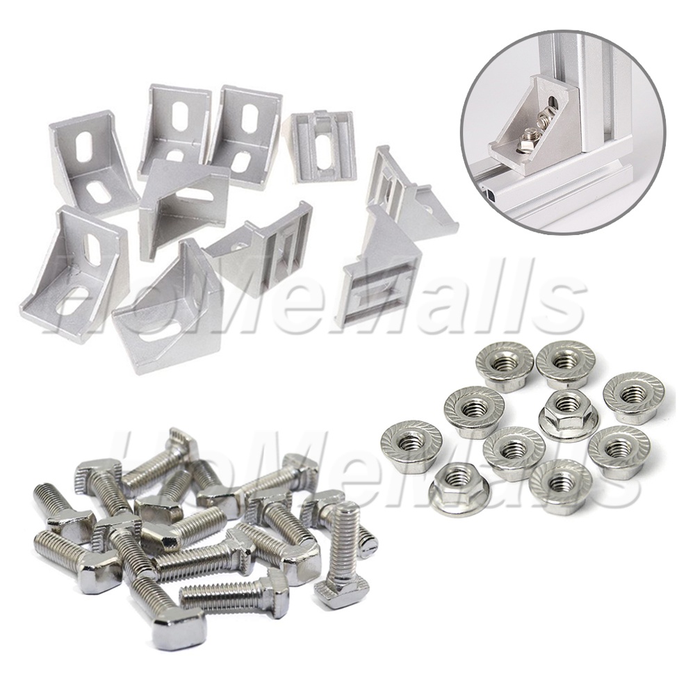 Corner Brackets Fitting Angle Aluminum L Type Connector Bracket ...